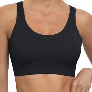 High Impact Sports Bras for Women,Racerback Running Bra Workout Crop Tank Tops Longline Sports Bra Push up