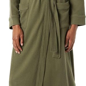 Women's Lightweight Waffle Full-Length Robe (Available in Plus Size)