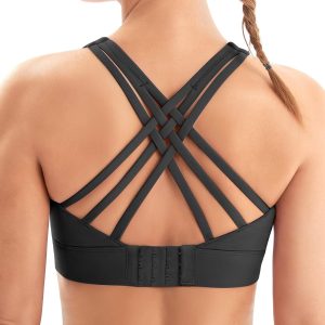 Sports Bras for Women High Support Large Bust High Impact Womens Sports Bras Strappy Padded Sports Bra